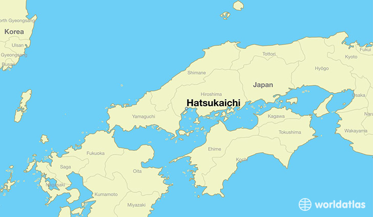 map showing the location of Hatsukaichi