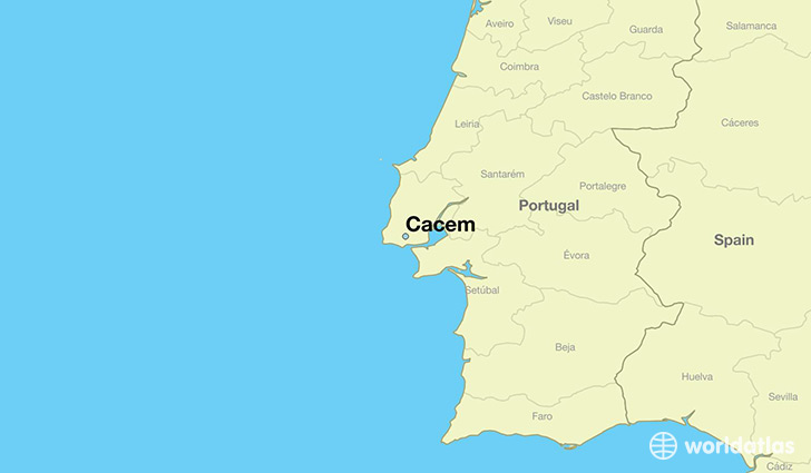 map showing the location of Cacem