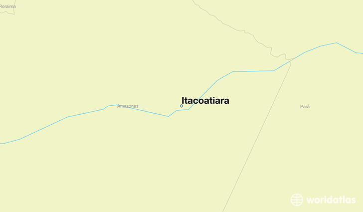 map showing the location of Itacoatiara