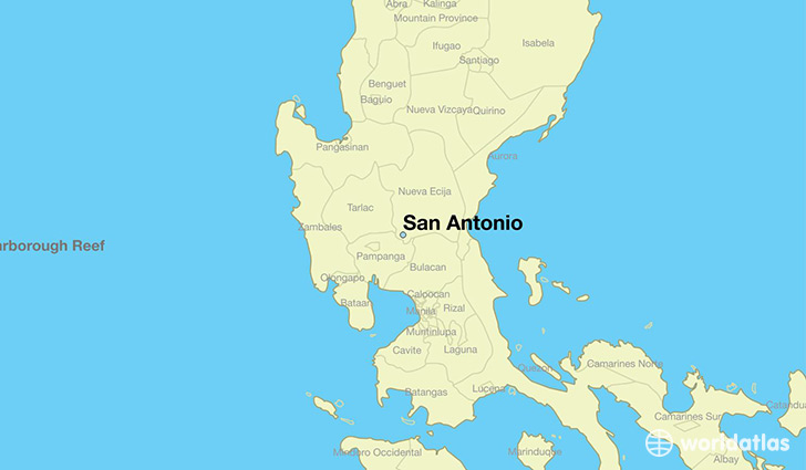 map showing the location of San Antonio