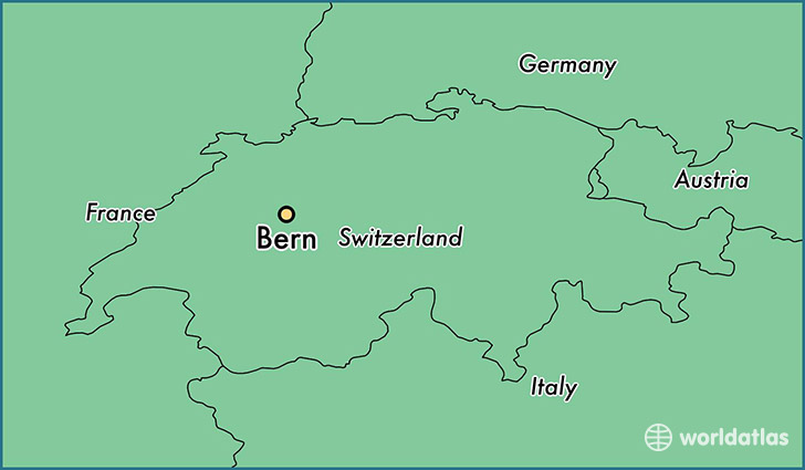 Switzerland Location In Europe Map