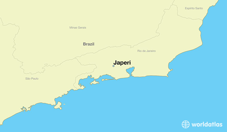 map showing the location of Japeri