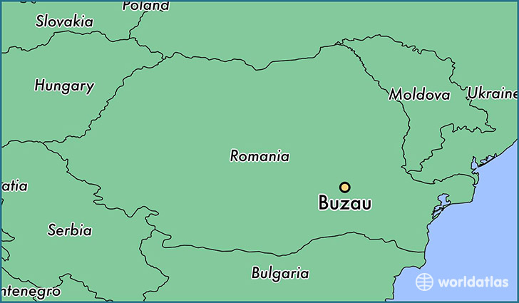 map showing the location of Buzau