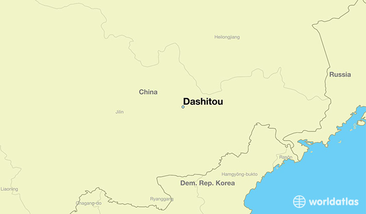 map showing the location of Dashitou