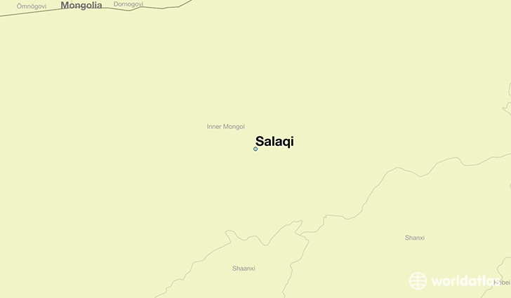 map showing the location of Salaqi