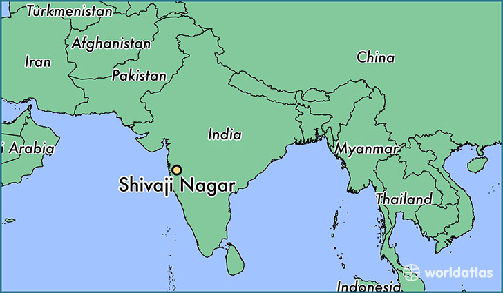 map showing the location of Shivaji Nagar