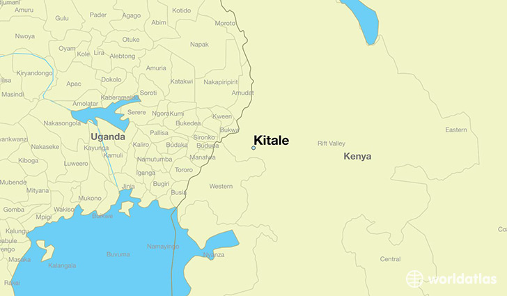 map showing the location of Kitale