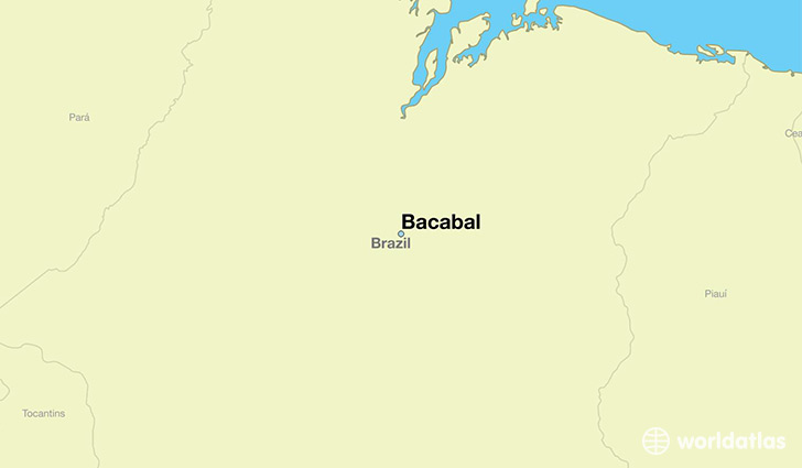 map showing the location of Bacabal