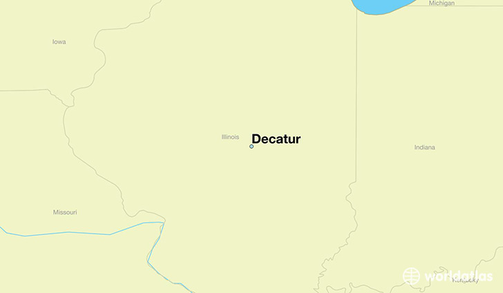 map showing the location of Decatur
