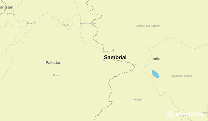 map showing the location of Sambrial