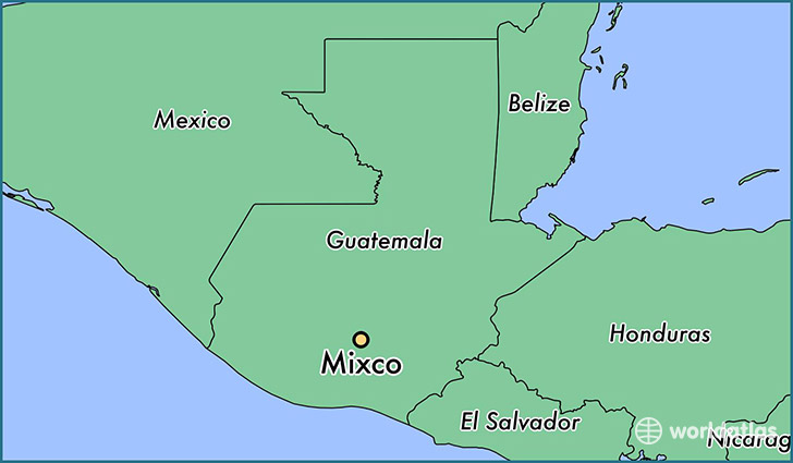 map showing the location of Mixco