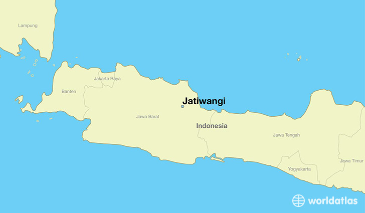 map showing the location of Jatiwangi