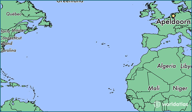 map showing the location of Apeldoorn