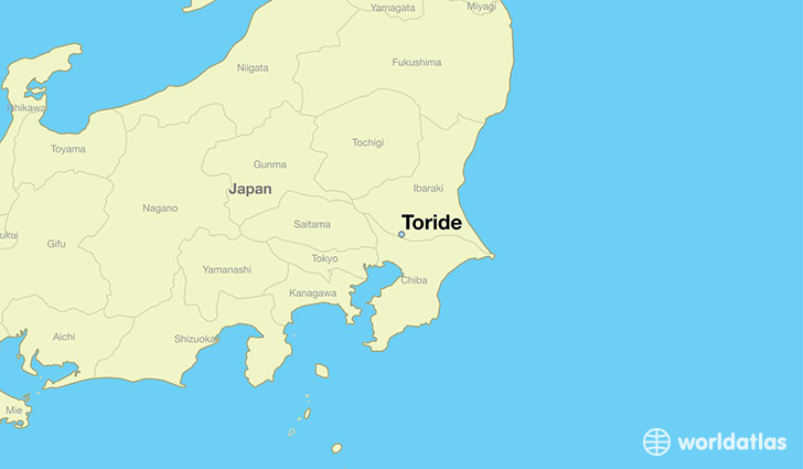 map showing the location of Toride