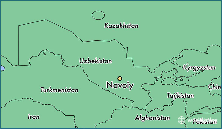 map showing the location of Navoiy