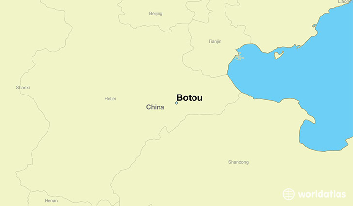 map showing the location of Botou