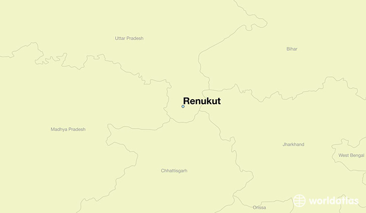 map showing the location of Renukut