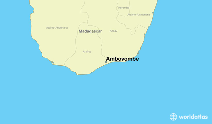 map showing the location of Ambovombe