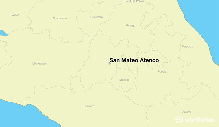 map showing the location of San Mateo Atenco