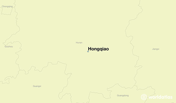 map showing the location of Hongqiao