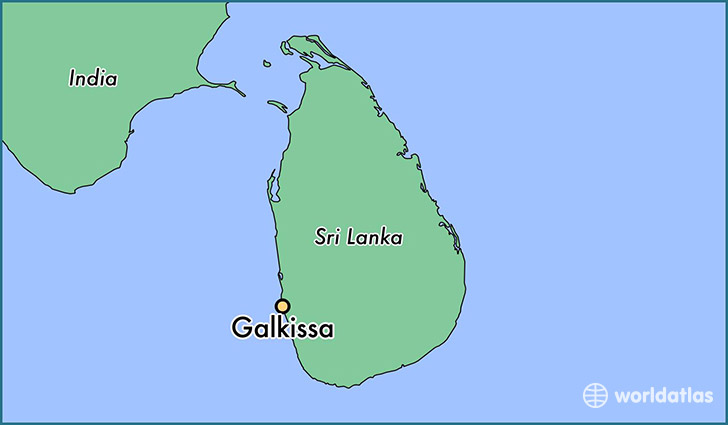 map showing the location of Galkissa