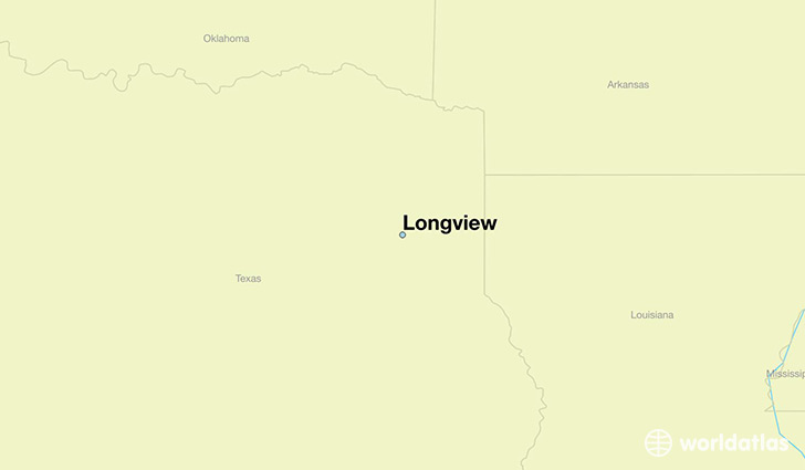 map showing the location of Longview