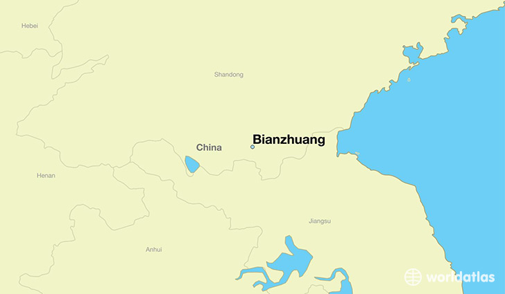 map showing the location of Bianzhuang