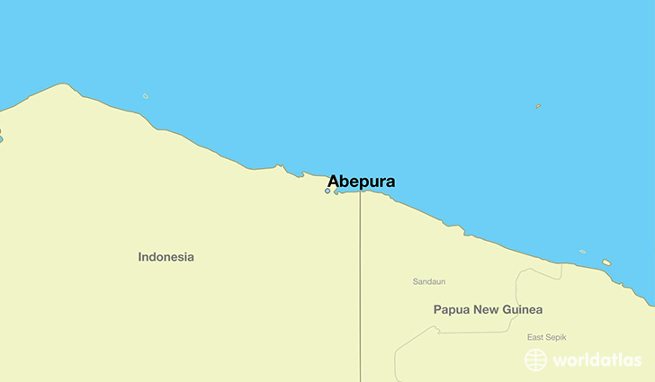 map showing the location of Abepura