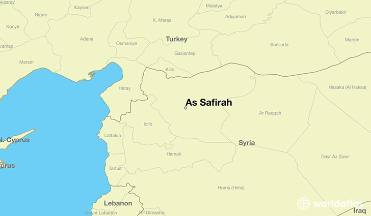 map showing the location of As Safirah