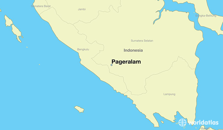 map showing the location of Pageralam