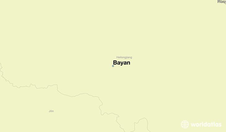 map showing the location of Bayan