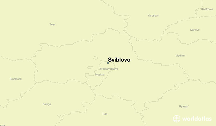 map showing the location of Sviblovo