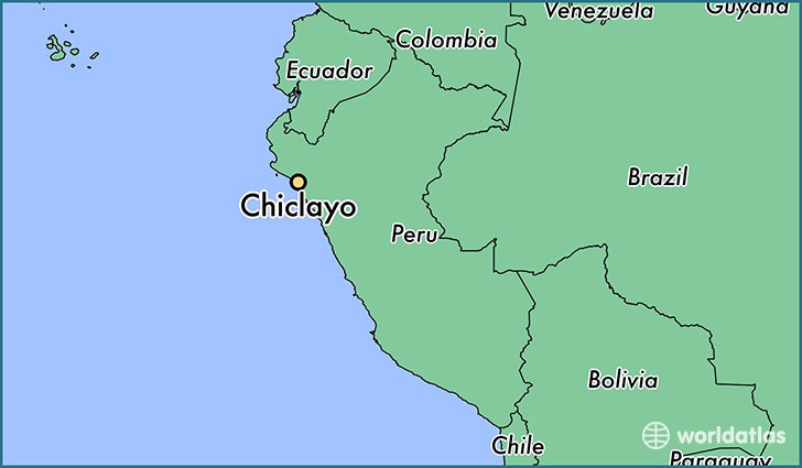 map showing the location of Chiclayo