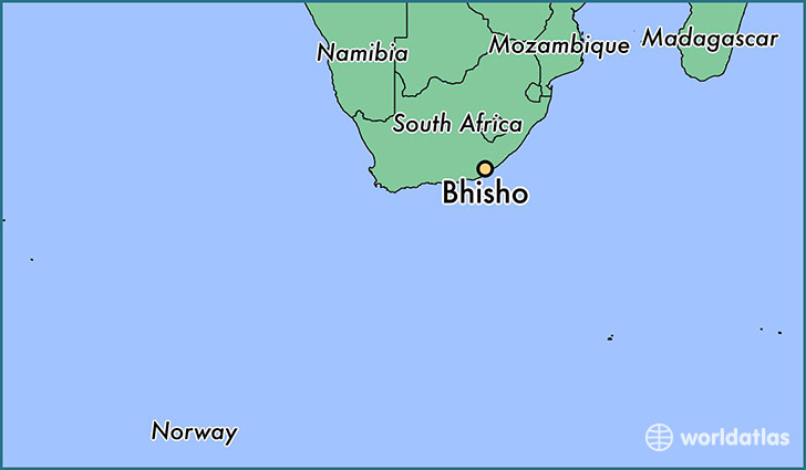 map showing the location of Bhisho