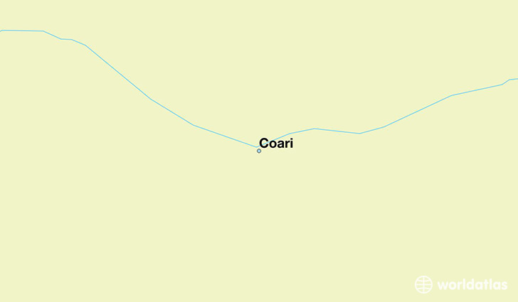 map showing the location of Coari