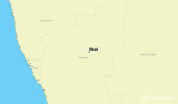 map showing the location of Ilkal