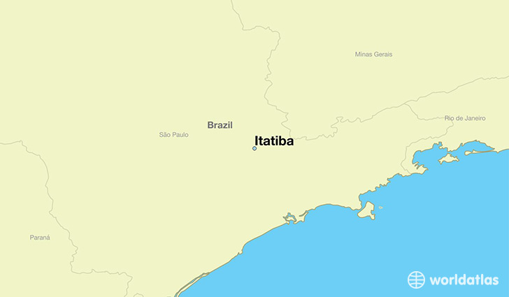 map showing the location of Itatiba