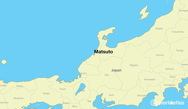 map showing the location of Matsuto