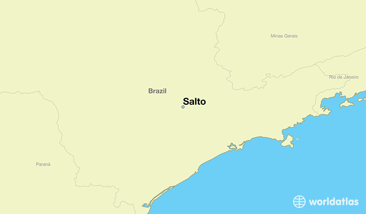 map showing the location of Salto