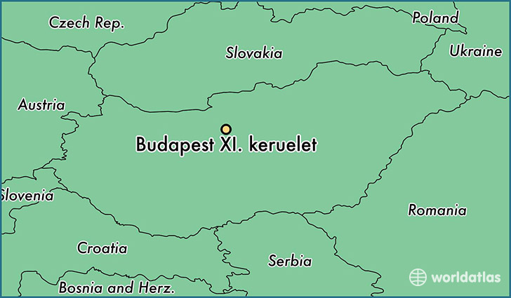 map showing the location of Budapest XI. keruelet