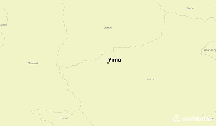 map showing the location of Yima