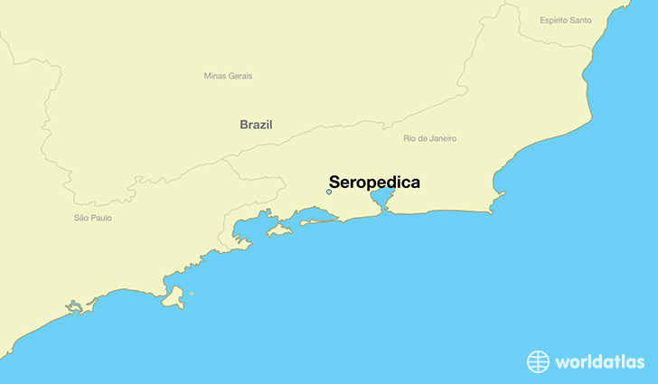 map showing the location of Seropedica