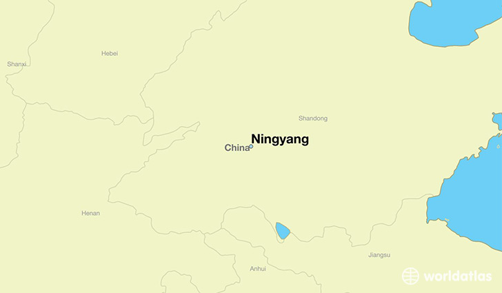 map showing the location of Ningyang
