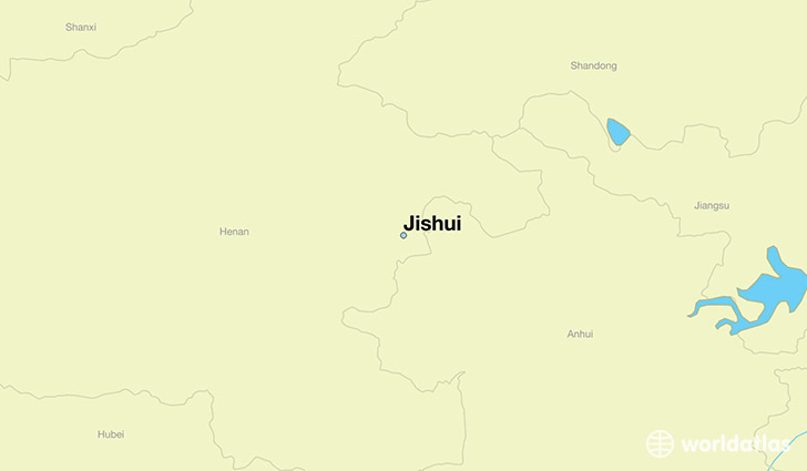 map showing the location of Jishui