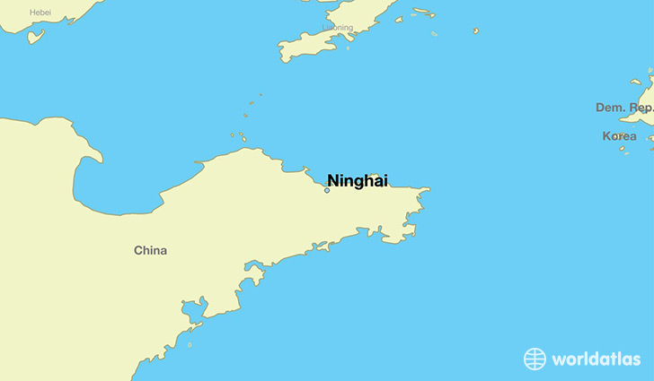 map showing the location of Ninghai