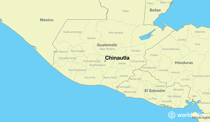 map showing the location of Chinautla