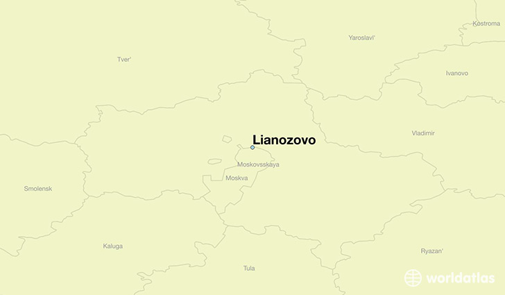 map showing the location of Lianozovo
