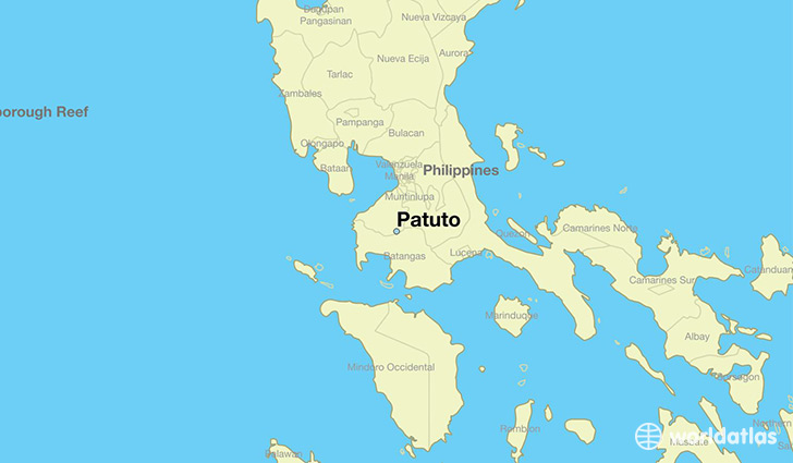 map showing the location of Patuto
