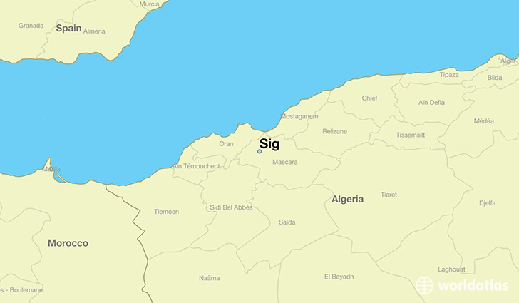 map showing the location of Sig