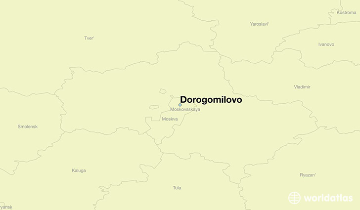 map showing the location of Dorogomilovo
